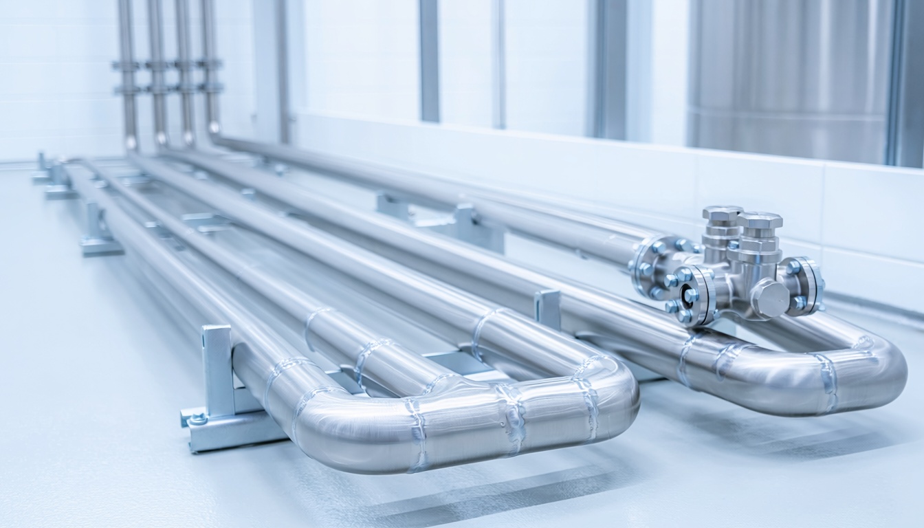 Stainless steel pipe installation